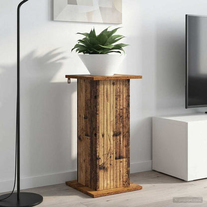 vidaXL Plant Stand 2 pcs Old Wood 30.5 x 30 x 60.5 cm Engineered Wood