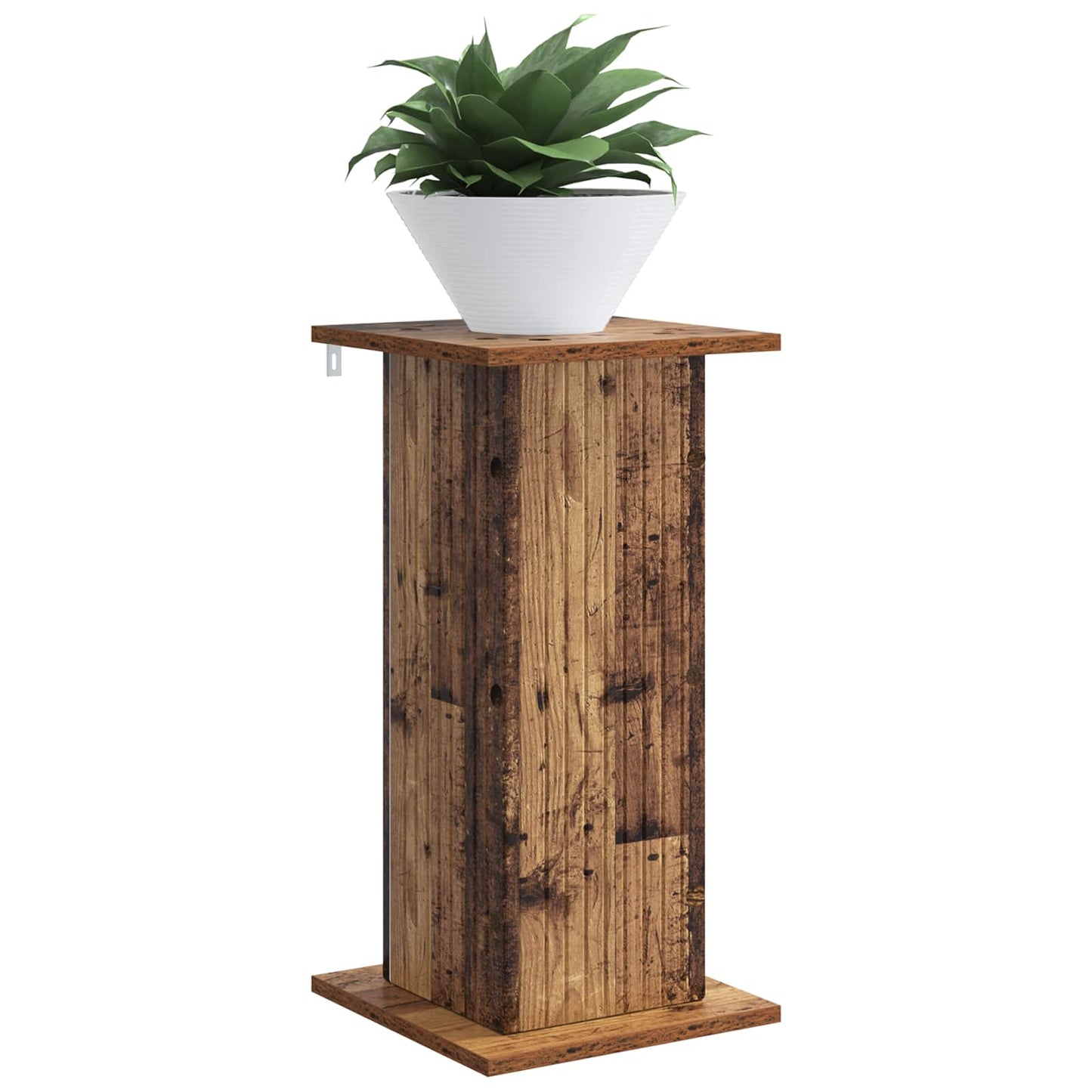 vidaXL Plant Stand 2 pcs Old Wood 30.5 x 30 x 60.5 cm Engineered Wood