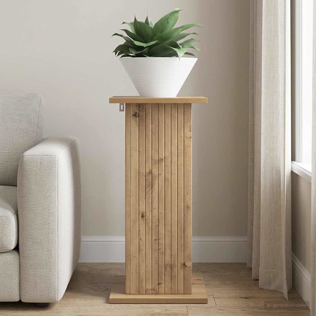 vidaXL Plant Stand Artisan Oak 30.5 x 30 x 60.5 cm Engineered Wood