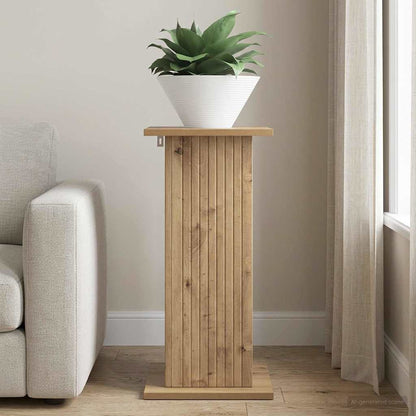 vidaXL Plant Stand Artisan Oak 30.5 x 30 x 60.5 cm Engineered Wood