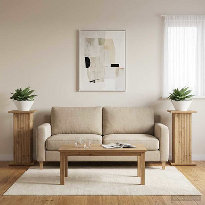 vidaXL Plant Stand 2 pcs Artisan Oak 30.5 x 30 x 60.5 cm