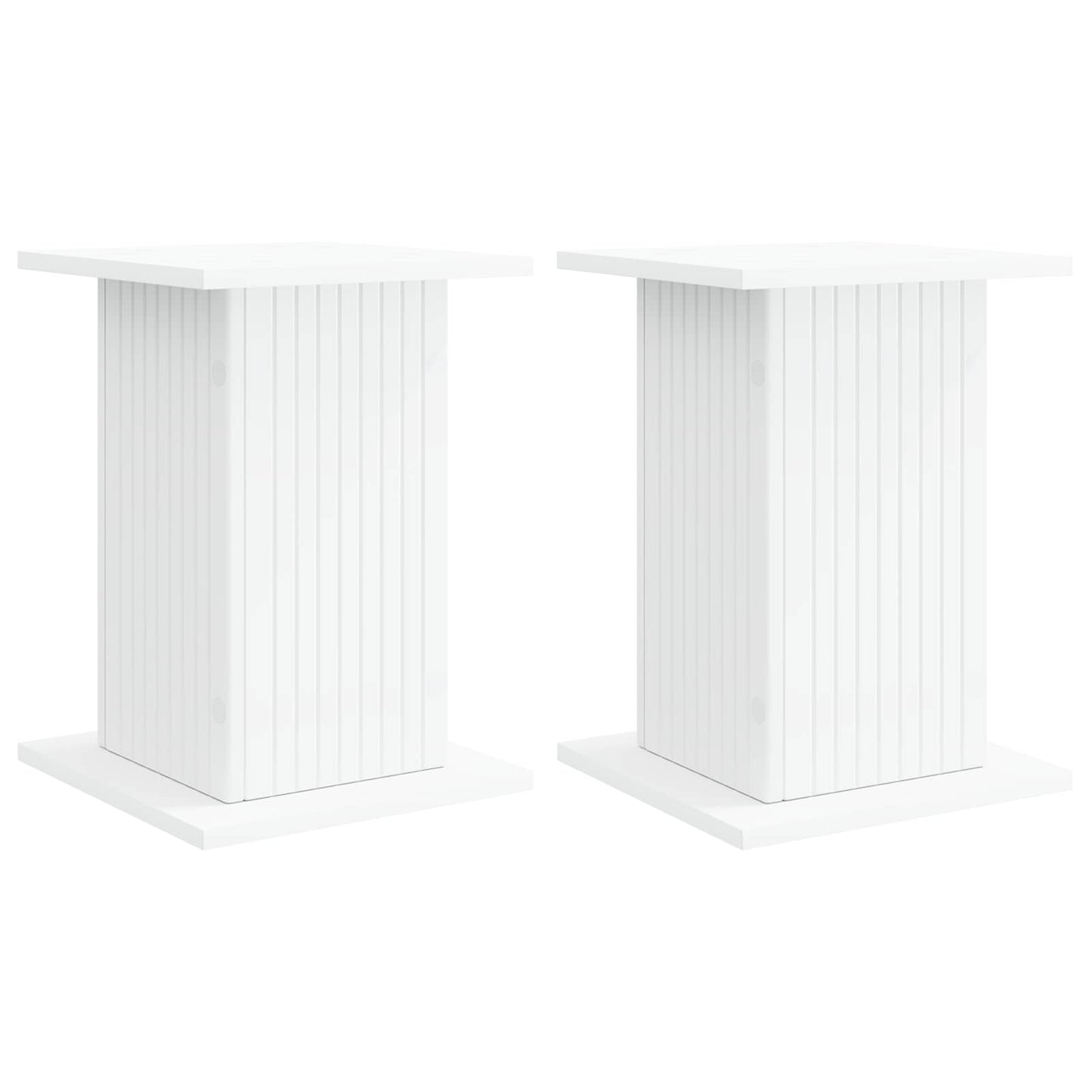 vidaXL Plant Stand 2 pcs White 30.5 x 30 x 43 cm Engineered Wood