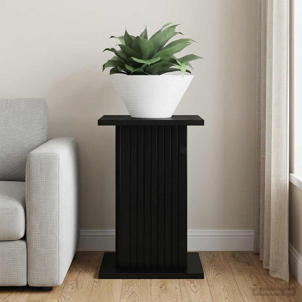 vidaXL Plant Stand Black 30.5 x 30 x 43 cm Engineered Wood