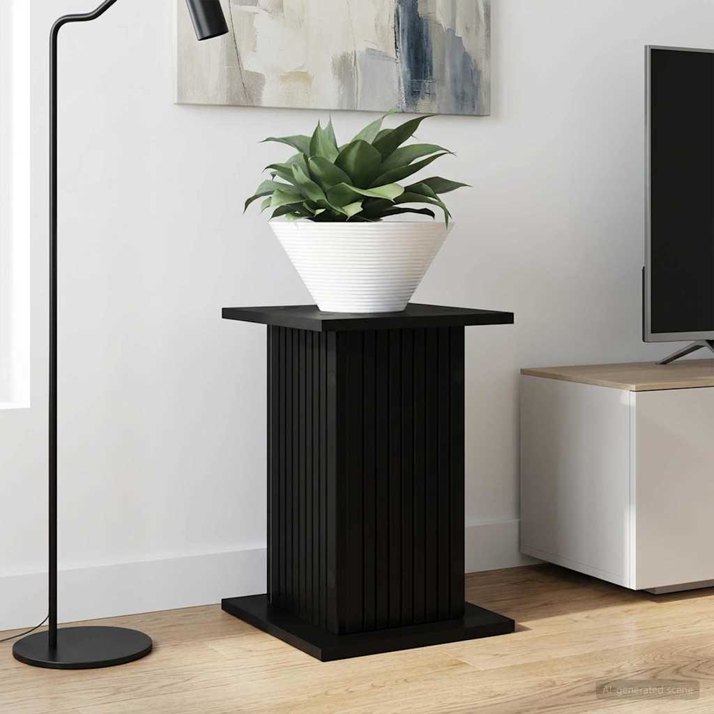 vidaXL Plant Stand 2 pcs Black 30.5 x 30 x 43 cm Engineered Wood