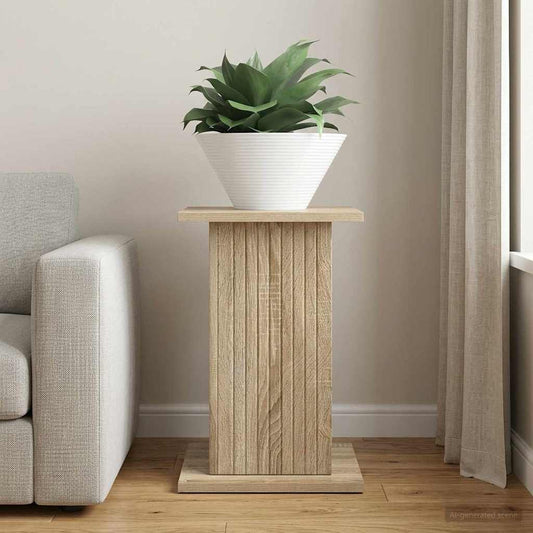 vidaXL Plant Stand Sonoma Oak 30.5 x 30 x 43 cm Engineered Wood