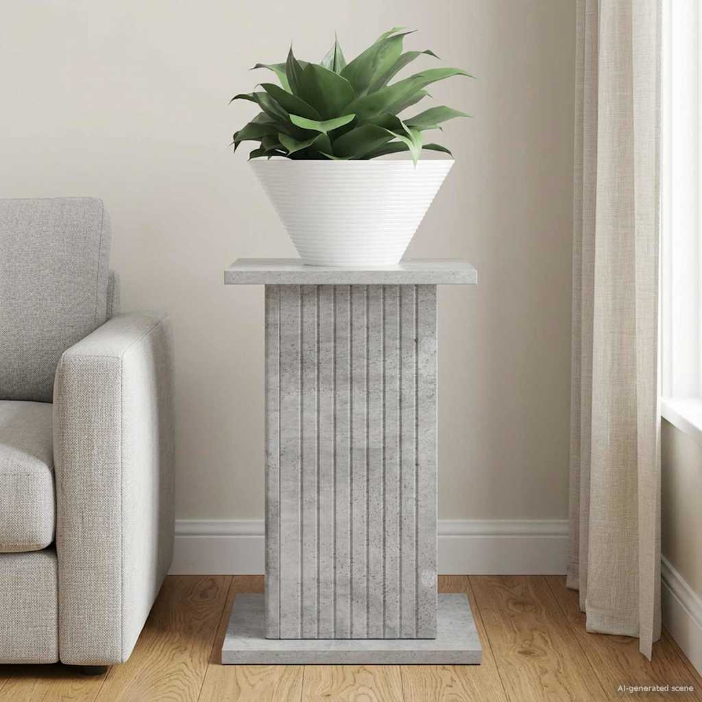 vidaXL Plant Stand Concrete Grey 30.5 x 30 x 43 cm Engineered Wood
