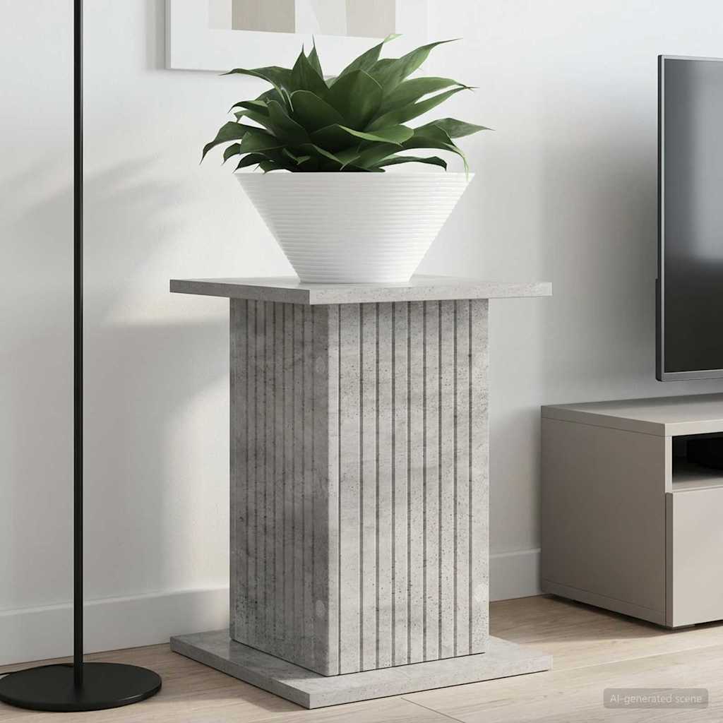 vidaXL Plant Stand 2 pcs Concrete Grey 30.5 x 30 x 43 cm