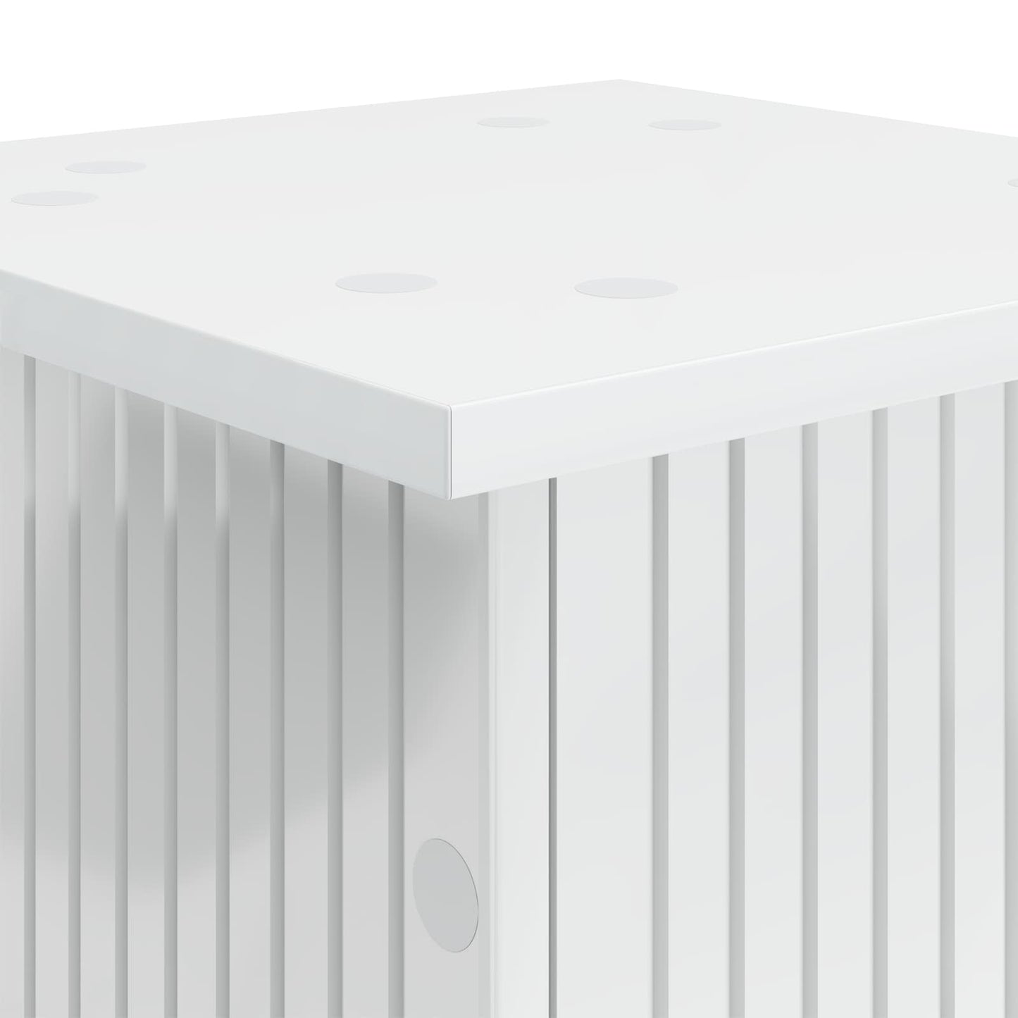 vidaXL Plant Stand High Gloss White 30.5 x 30 x 43 cm Engineered Wood