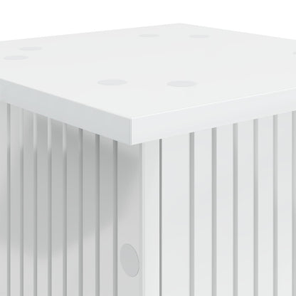 vidaXL Plant Stand High Gloss White 30.5 x 30 x 43 cm Engineered Wood