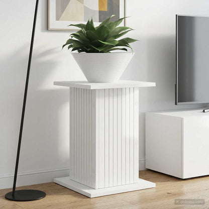 vidaXL Plant Stand High Gloss White 30.5 x 30 x 43 cm Engineered Wood