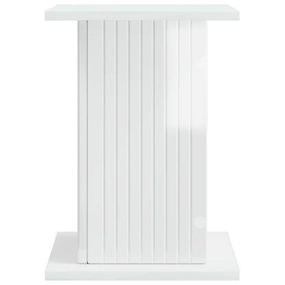 vidaXL Plant Stand High Gloss White 30.5 x 30 x 43 cm Engineered Wood