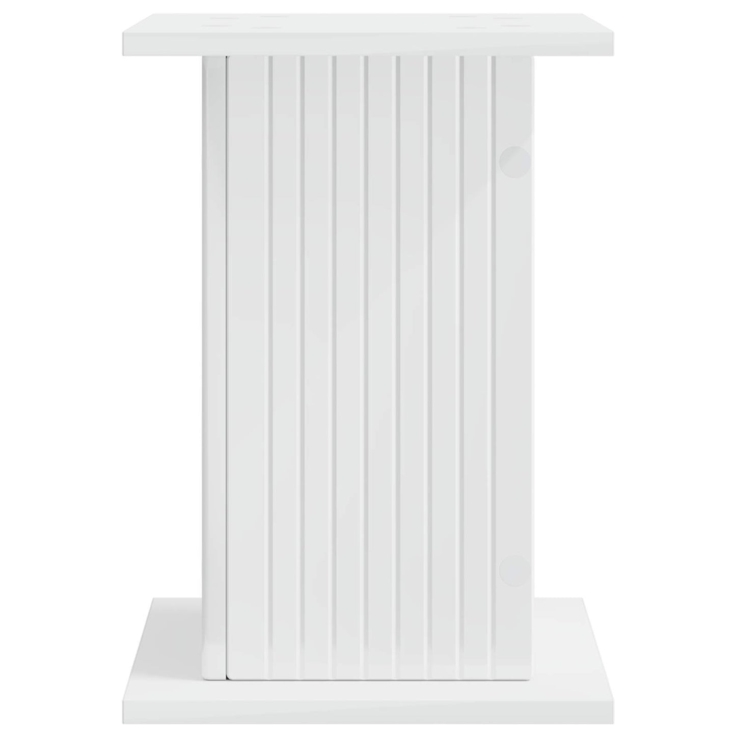 vidaXL Plant Stand High Gloss White 30.5 x 30 x 43 cm Engineered Wood