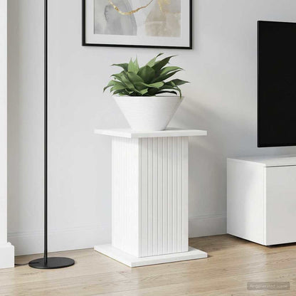 vidaXL Plant Stand 2 pcs High Gloss White 30.5 x 30 x 43 cm