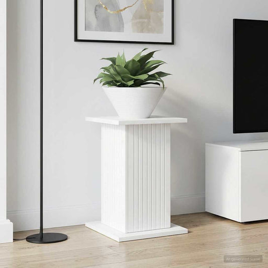 vidaXL Plant Stand 2 pcs High Gloss White 30.5 x 30 x 43 cm