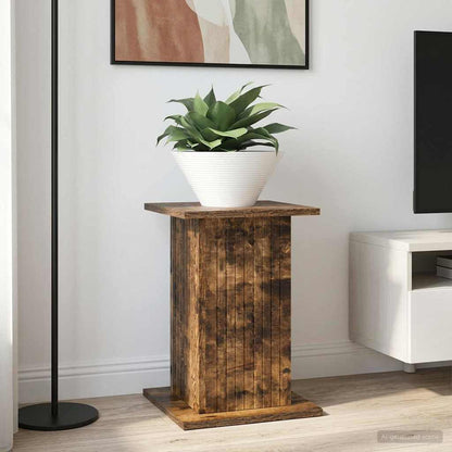 vidaXL Plant Stand Smoked Oak 30.5 x 30 x 43 cm Engineered Wood
