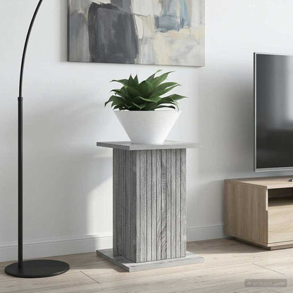 vidaXL Plant Stand Grey Sonoma 30.5 x 30 x 43 cm Engineered Wood