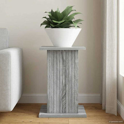 vidaXL Plant Stand Grey Sonoma 30.5 x 30 x 43 cm Engineered Wood