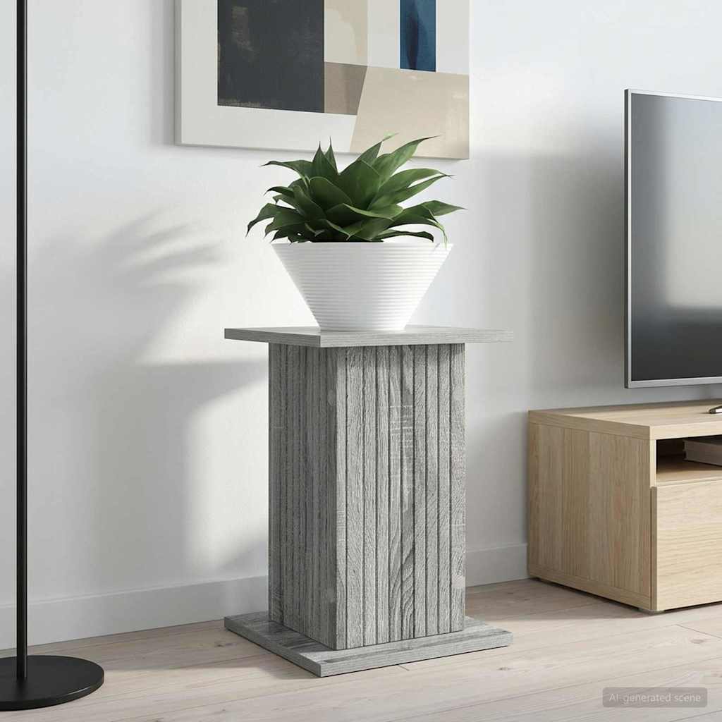 vidaXL Plant Stand 2 pcs Grey Sonoma 30.5 x 30 x 43 cm Engineered Wood
