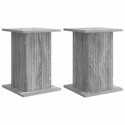 vidaXL Plant Stand 2 pcs Grey Sonoma 30.5 x 30 x 43 cm Engineered Wood