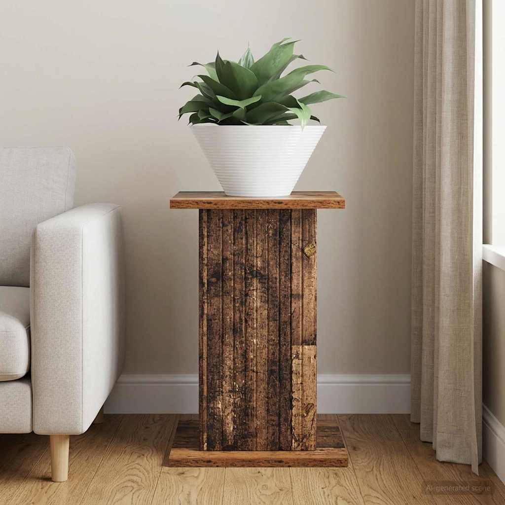 vidaXL Plant Stand Old Wood 30.5 x 30 x 43 cm Engineered Wood
