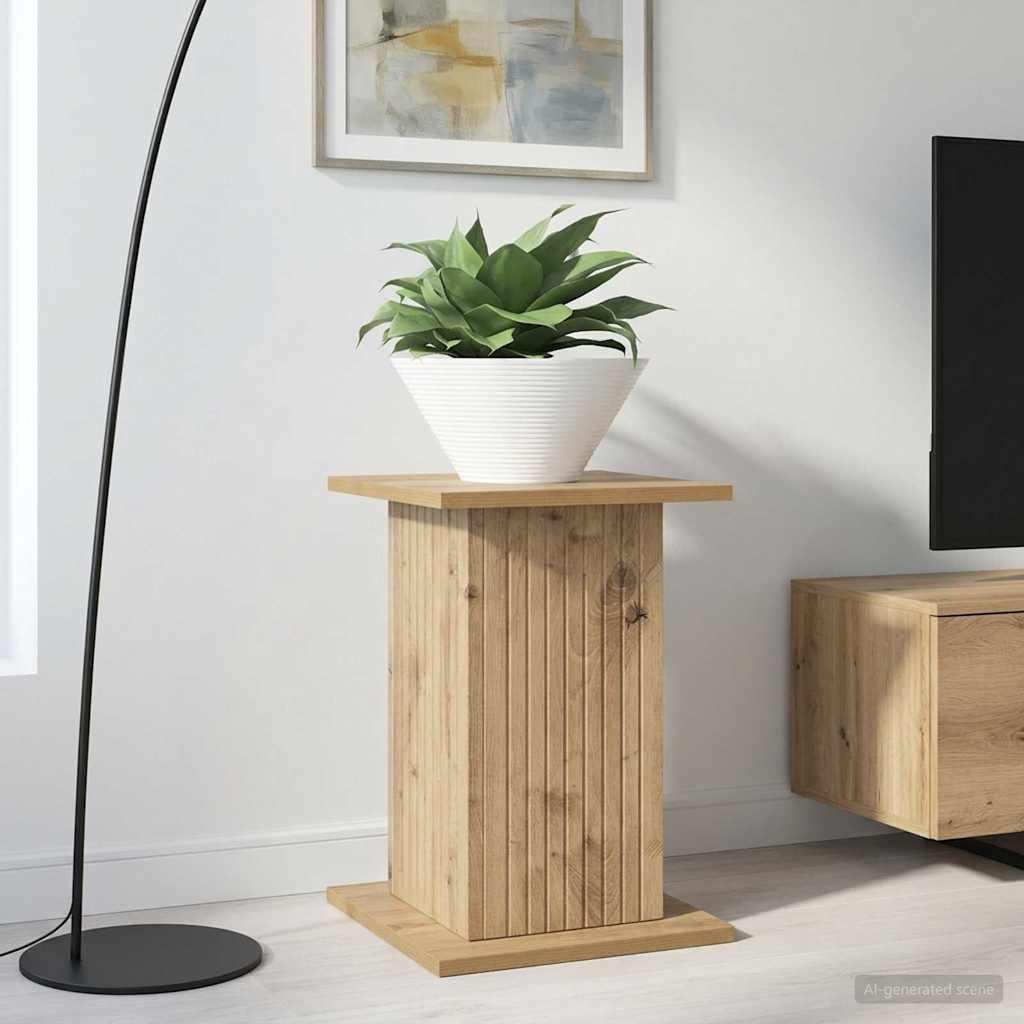 vidaXL Plant Stand Artisan Oak 30.5 x 30 x 43 cm Engineered Wood