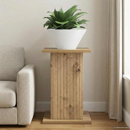 vidaXL Plant Stand Artisan Oak 30.5 x 30 x 43 cm Engineered Wood