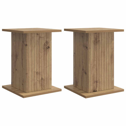 vidaXL Plant Stand 2 pcs Artisan Oak 30.5 x 30 x 43 cm Engineered Wood