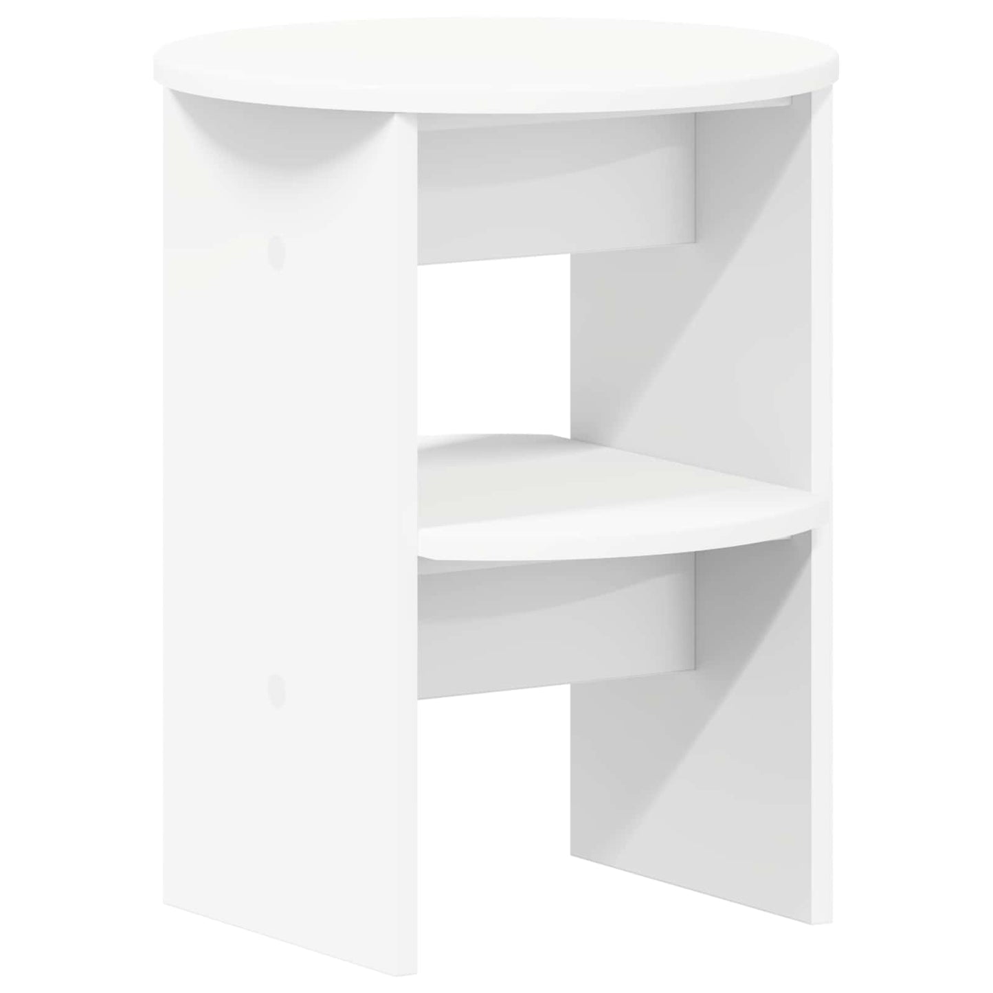 vidaXL Side Cabinet White Ø40 x 50 cm Engineered Wood
