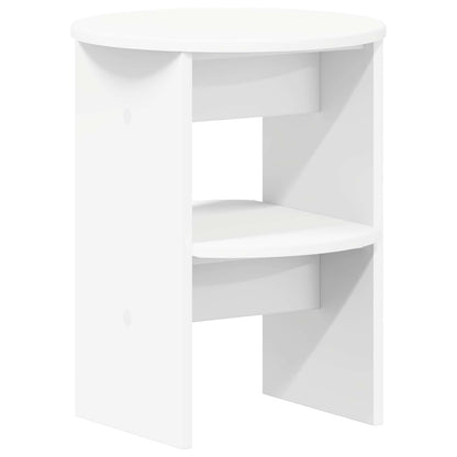 vidaXL Side Cabinet White Ø40 x 50 cm Engineered Wood