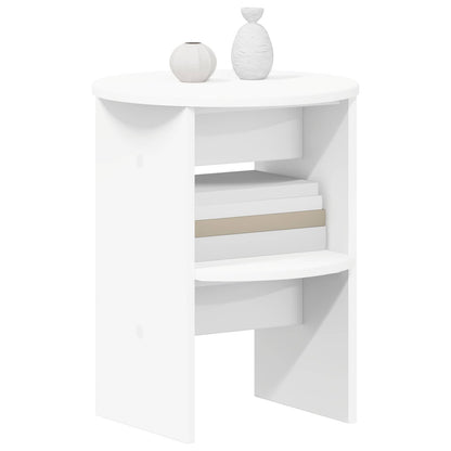 vidaXL Side Cabinet White Ø40 x 50 cm Engineered Wood