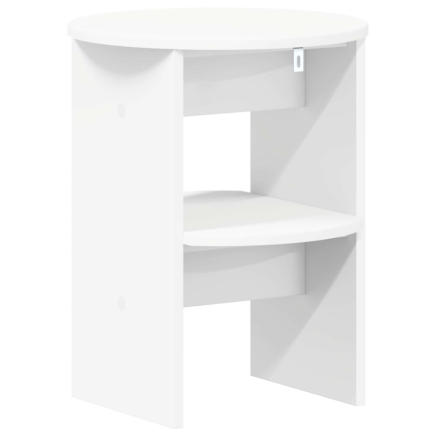 vidaXL Side Cabinet 2 pcs White Ø40 x 50 cm Engineered Wood