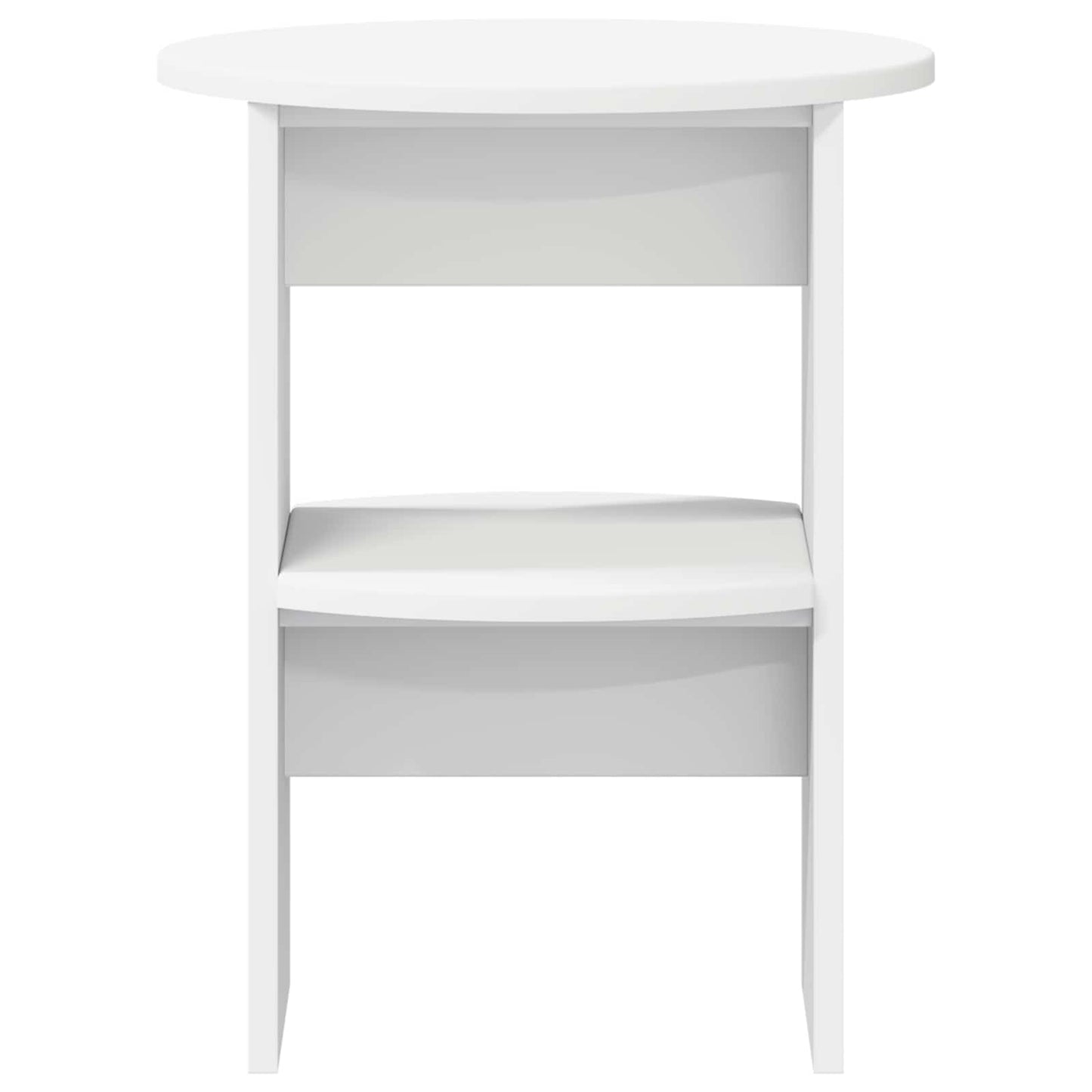 vidaXL Side Cabinet 2 pcs White Ø40 x 50 cm Engineered Wood