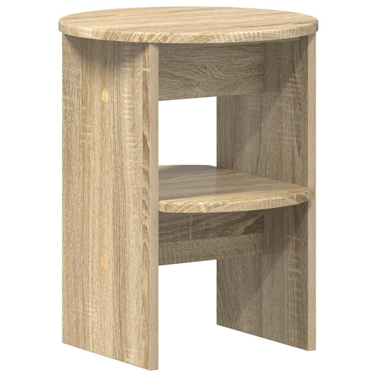 vidaXL Side Cabinet Sonoma Oak Ø40 x 50 cm Engineered Wood