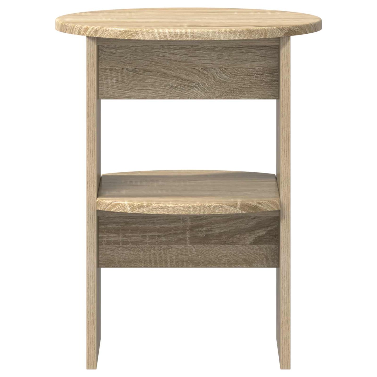 vidaXL Side Cabinet 2 pcs Sonoma Oak Ø40 x 50 cm Engineered Wood