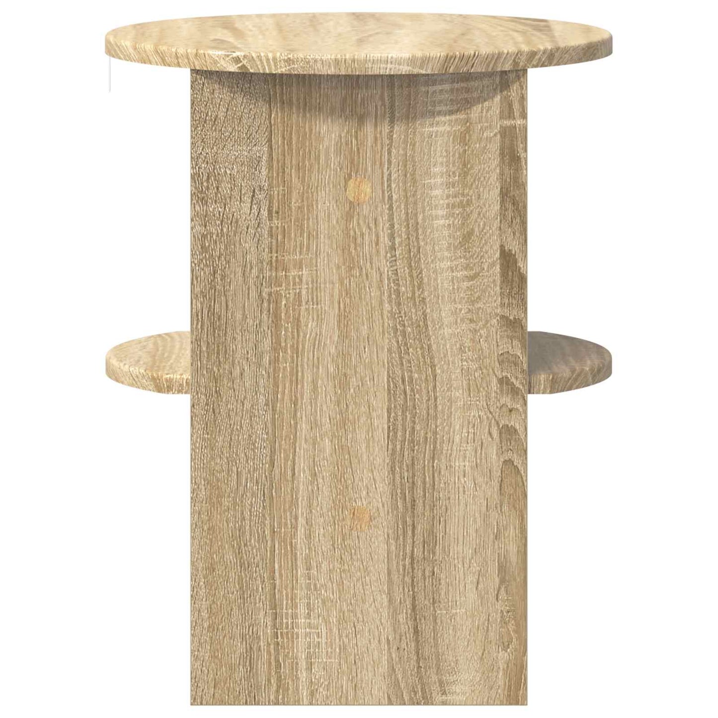 vidaXL Side Cabinet 2 pcs Sonoma Oak Ø40 x 50 cm Engineered Wood