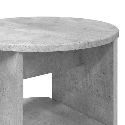 vidaXL Side Cabinet Concrete Grey Ø40 x 50 cm Engineered Wood