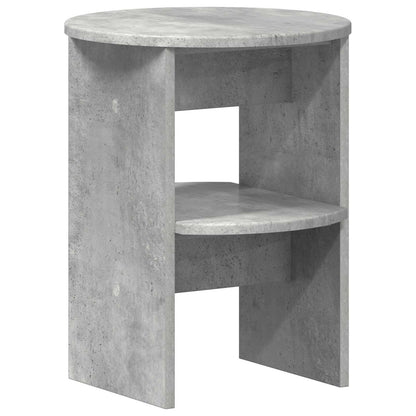 vidaXL Side Cabinet Concrete Grey Ø40 x 50 cm Engineered Wood