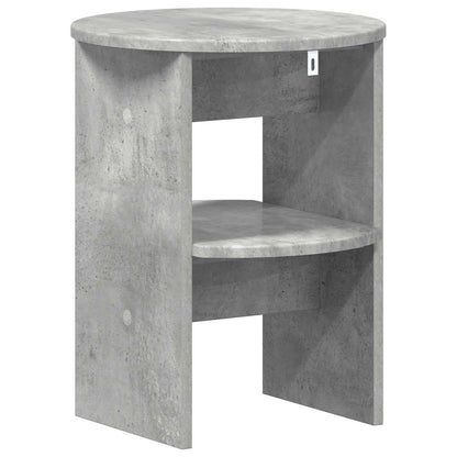 vidaXL Side Cabinet Concrete Grey Ø40 x 50 cm Engineered Wood