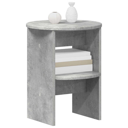 vidaXL Side Cabinet Concrete Grey Ø40 x 50 cm Engineered Wood
