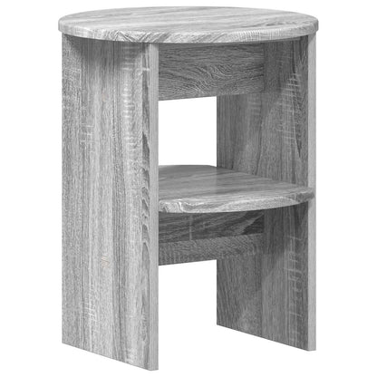 vidaXL Side Cabinet 2 pcs Grey Sonoma Ø40 x 50 cm Engineered Wood