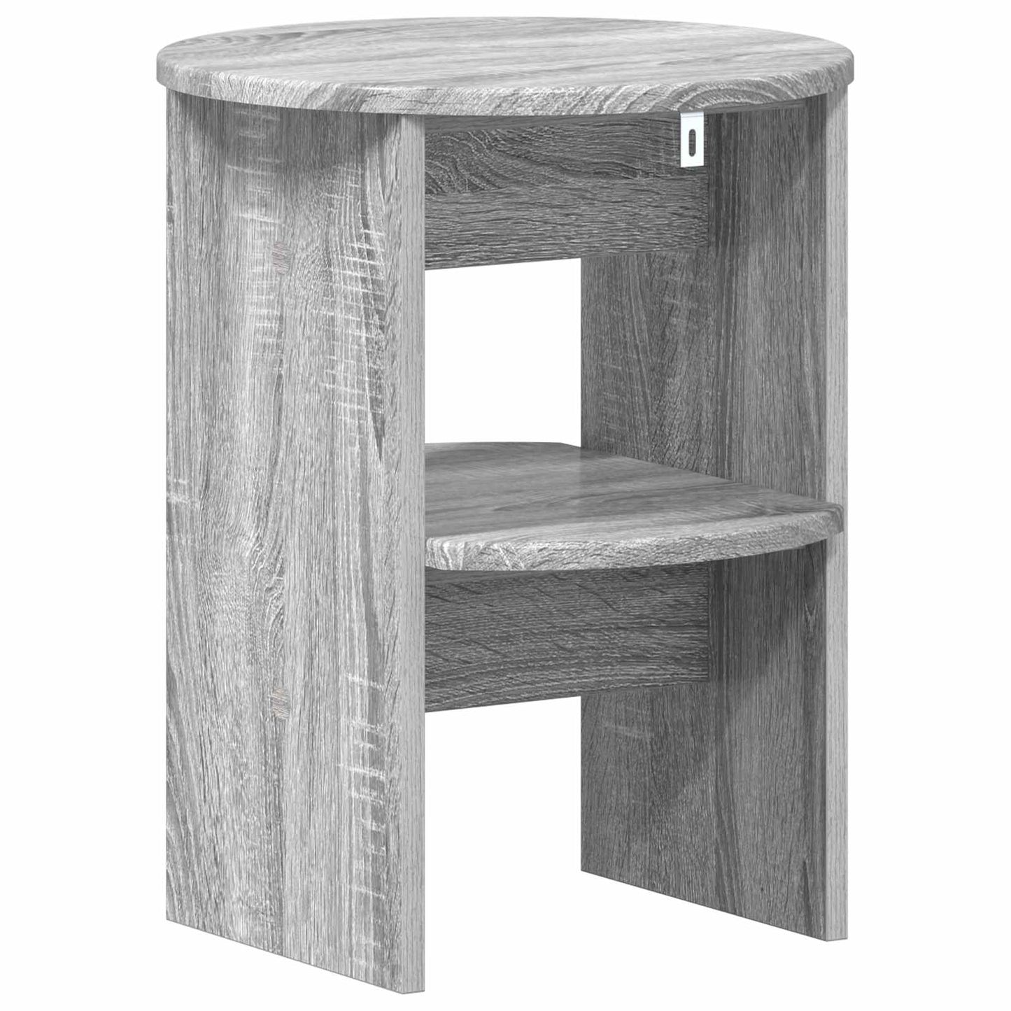 vidaXL Side Cabinet 2 pcs Grey Sonoma Ø40 x 50 cm Engineered Wood