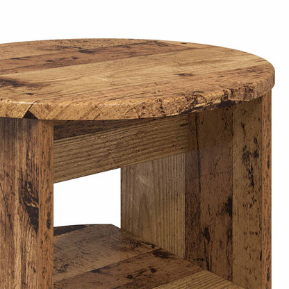 vidaXL Side Cabinet Old Wood Ø40 x 50 cm Engineered Wood