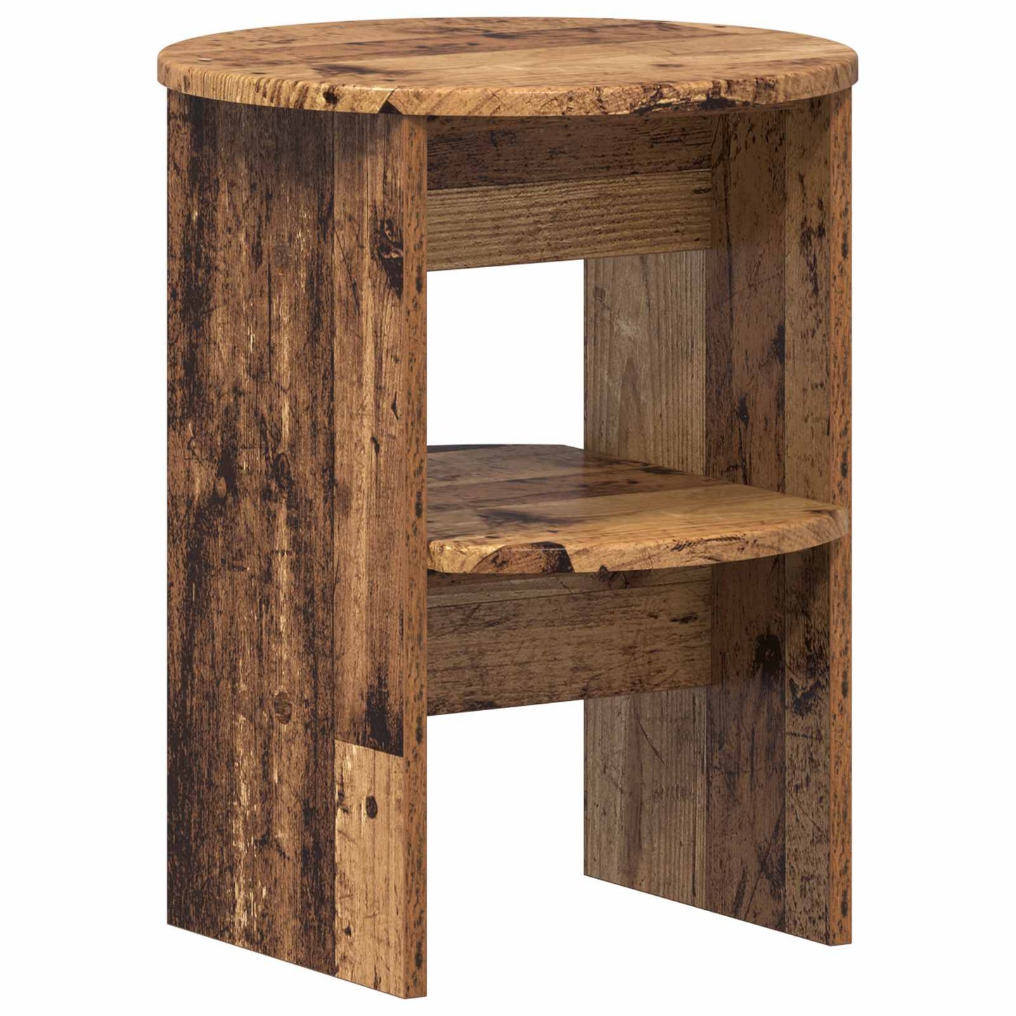 vidaXL Side Cabinet Old Wood Ø40 x 50 cm Engineered Wood