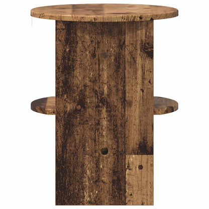 vidaXL Side Cabinet 2 pcs Old Wood Ø40 x 50 cm Engineered Wood