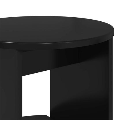 vidaXL Side Cabinet Black Engineered Wood