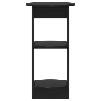 vidaXL Side Cabinet Black Engineered Wood
