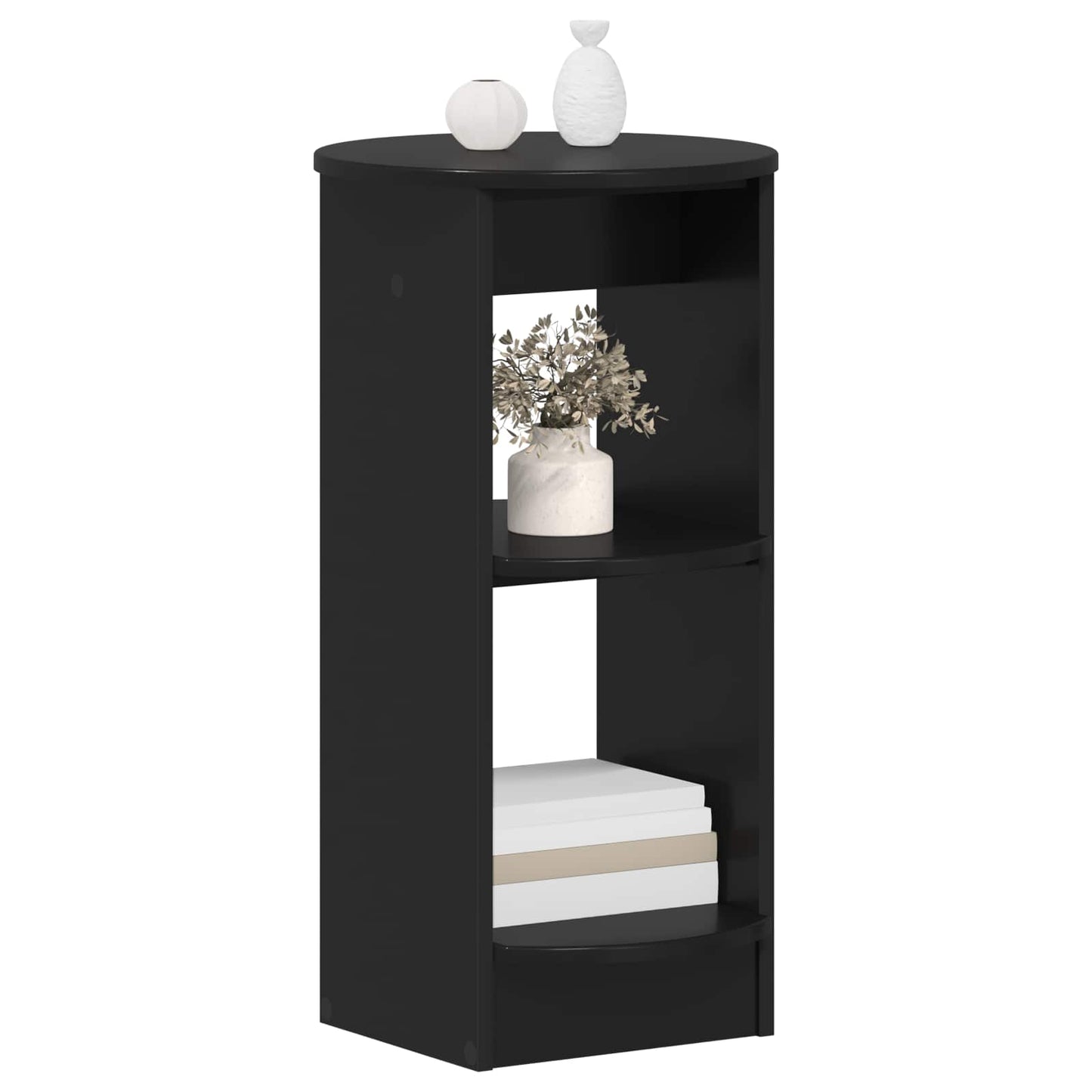 vidaXL Side Cabinet Black Engineered Wood