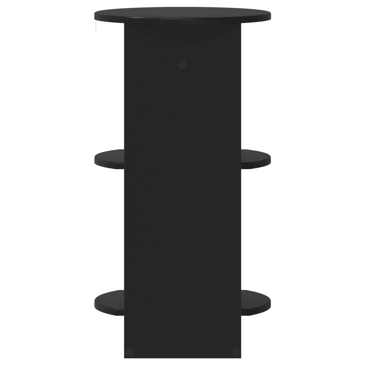 vidaXL Side Cabinet Black Engineered Wood
