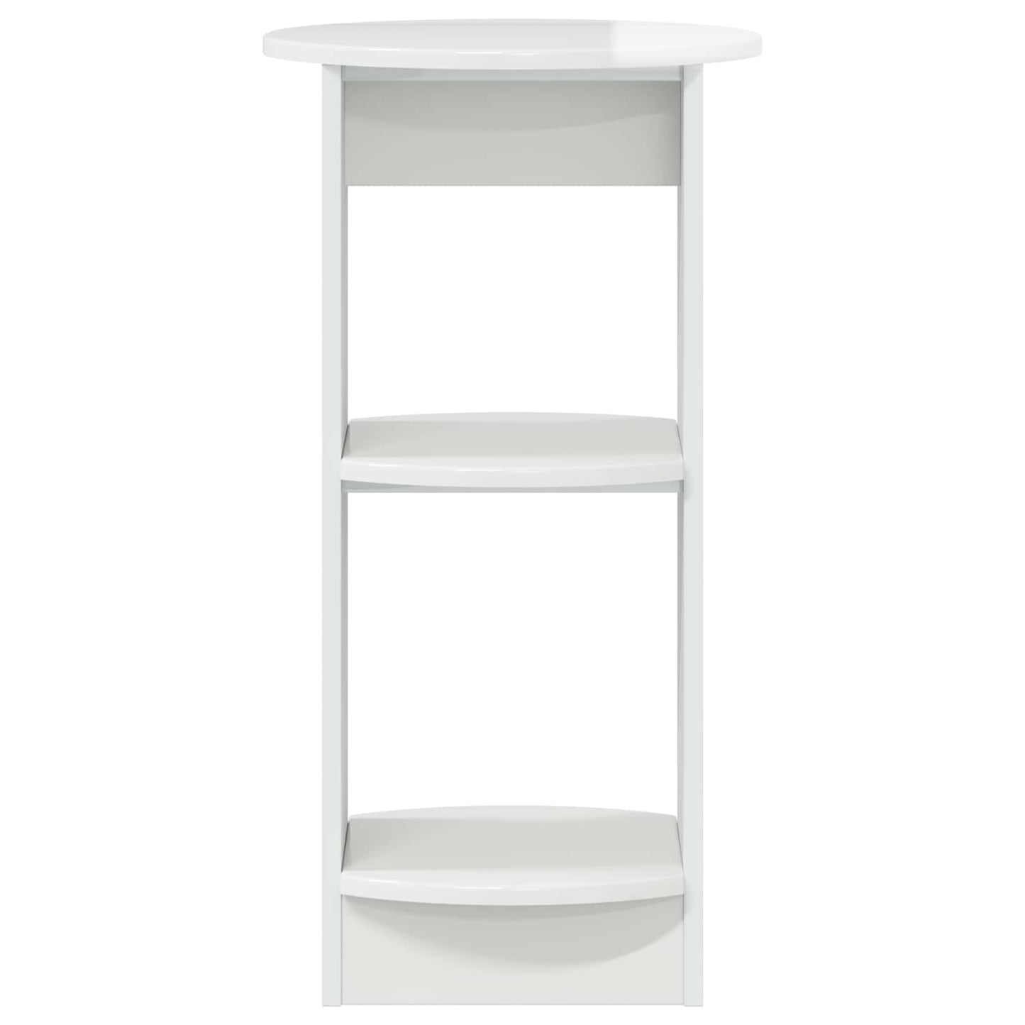 vidaXL Side Cabinet High Gloss White Engineered Wood