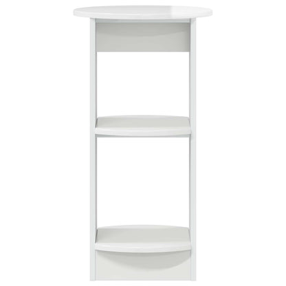 vidaXL Side Cabinet High Gloss White Engineered Wood